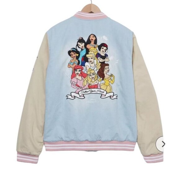 Disney Princesses Denim Women's Bomber Jacket Size 3X - BoxLunch Exclusive - Picture 7 of 10